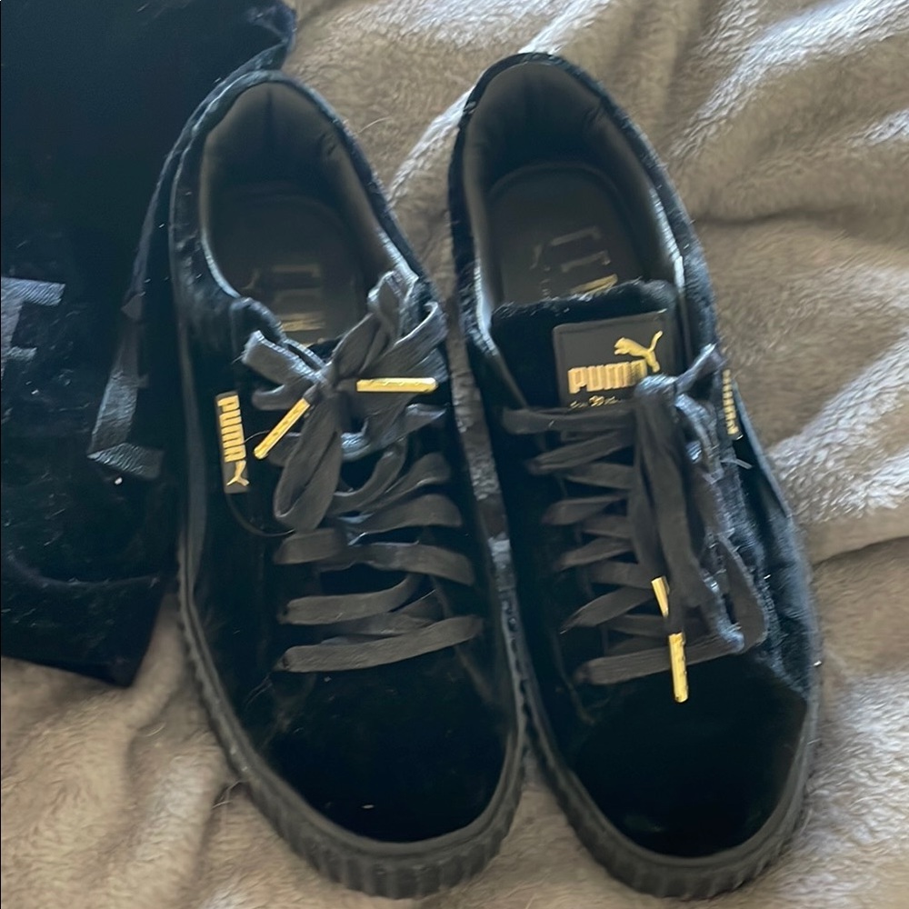 FENTY Puma Black Velvet Sneakers